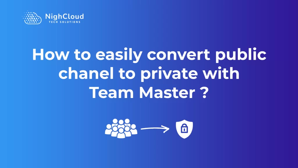 convert public to private channel